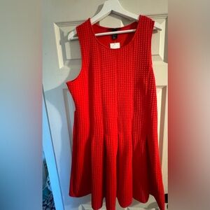 H&M red bubble dress